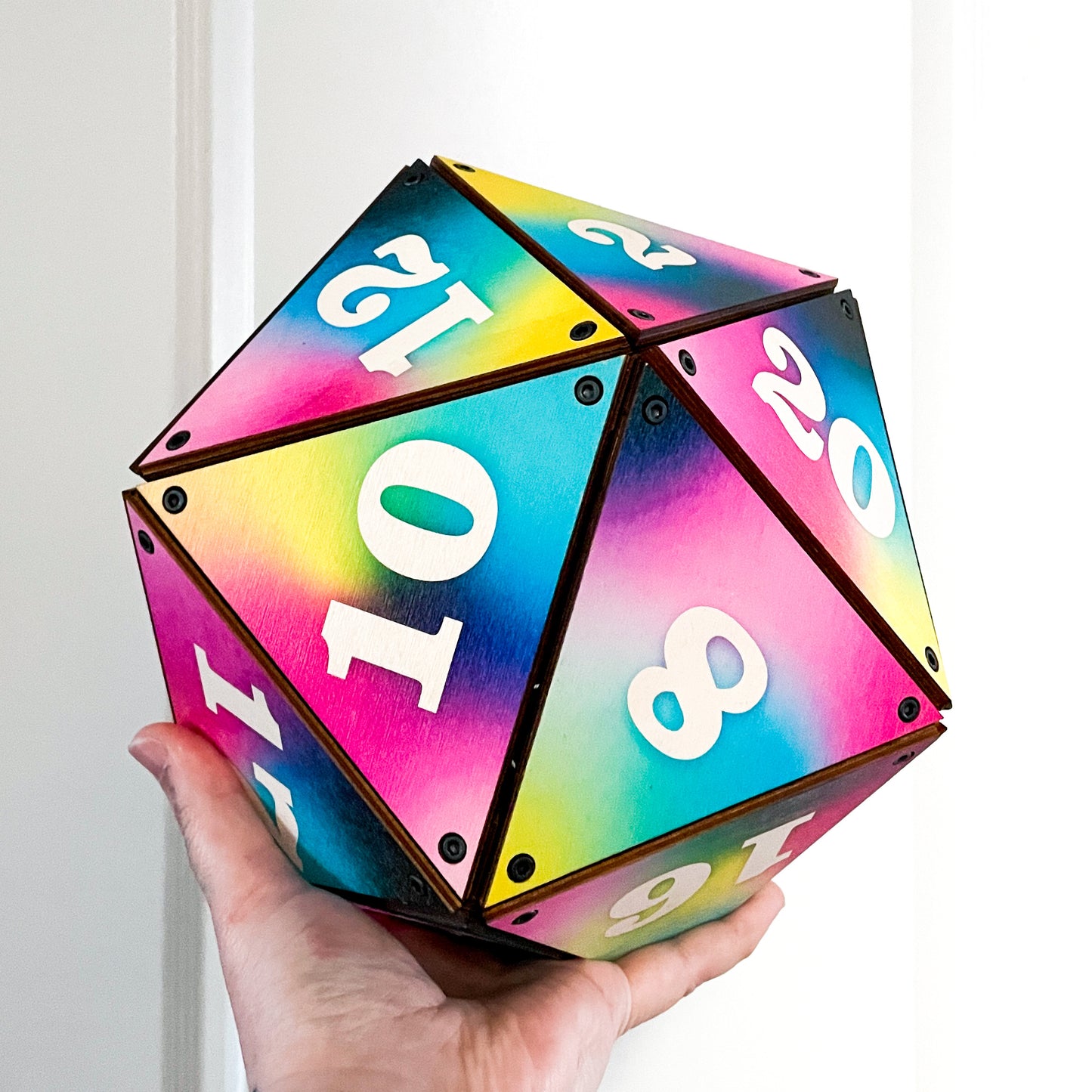 XL Wooden D20 - CUSTOM & MADE TO ORDER