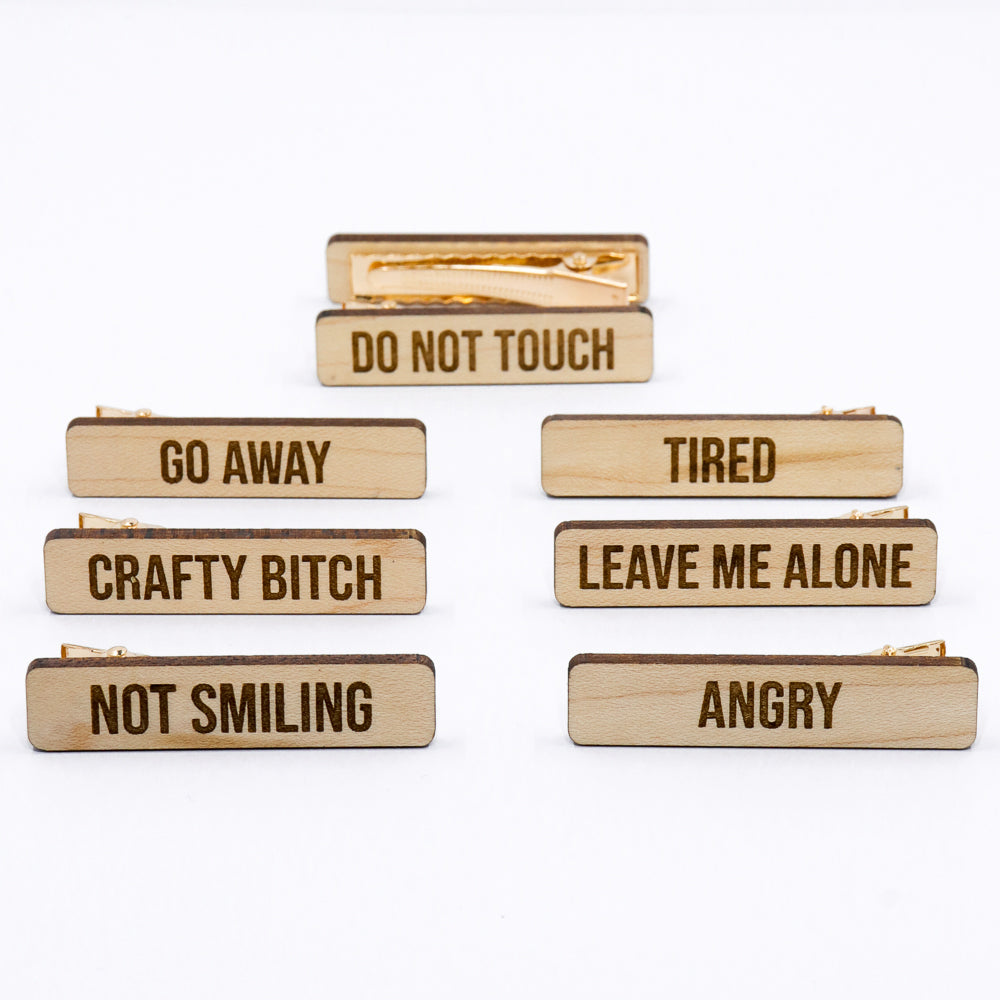 Feminist Hair Clip Set - Choose Your Saying