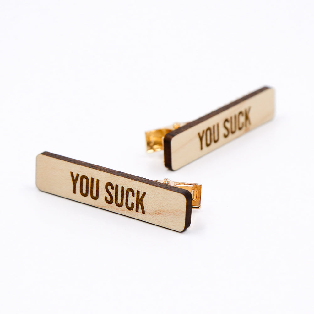 Feminist Hair Clip Set - Choose Your Saying