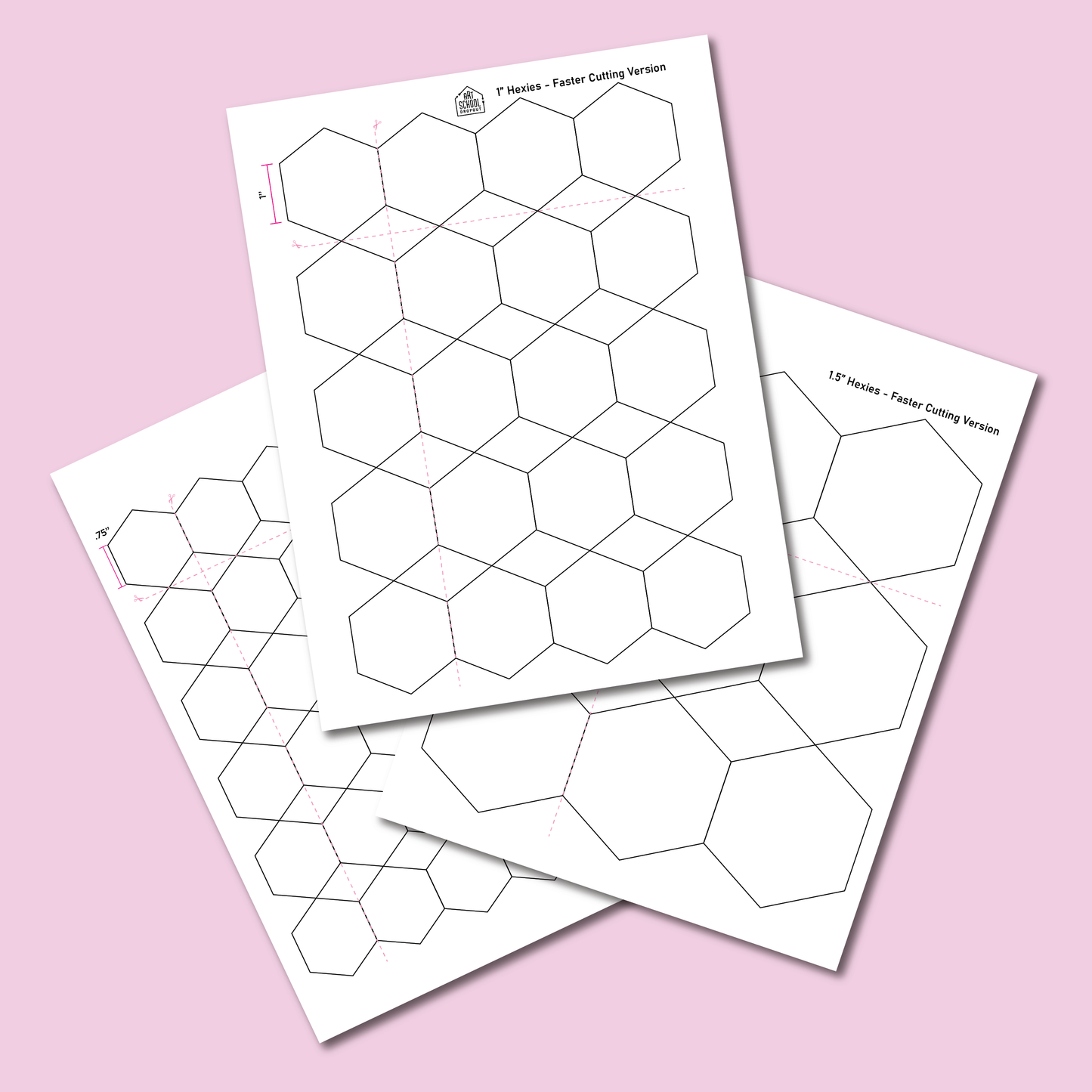 Various Printable Hexie Templates - FREE PDF