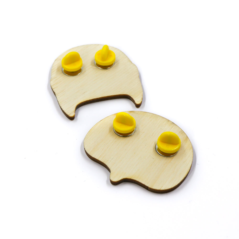 Ancient Mask Wooden Pins
