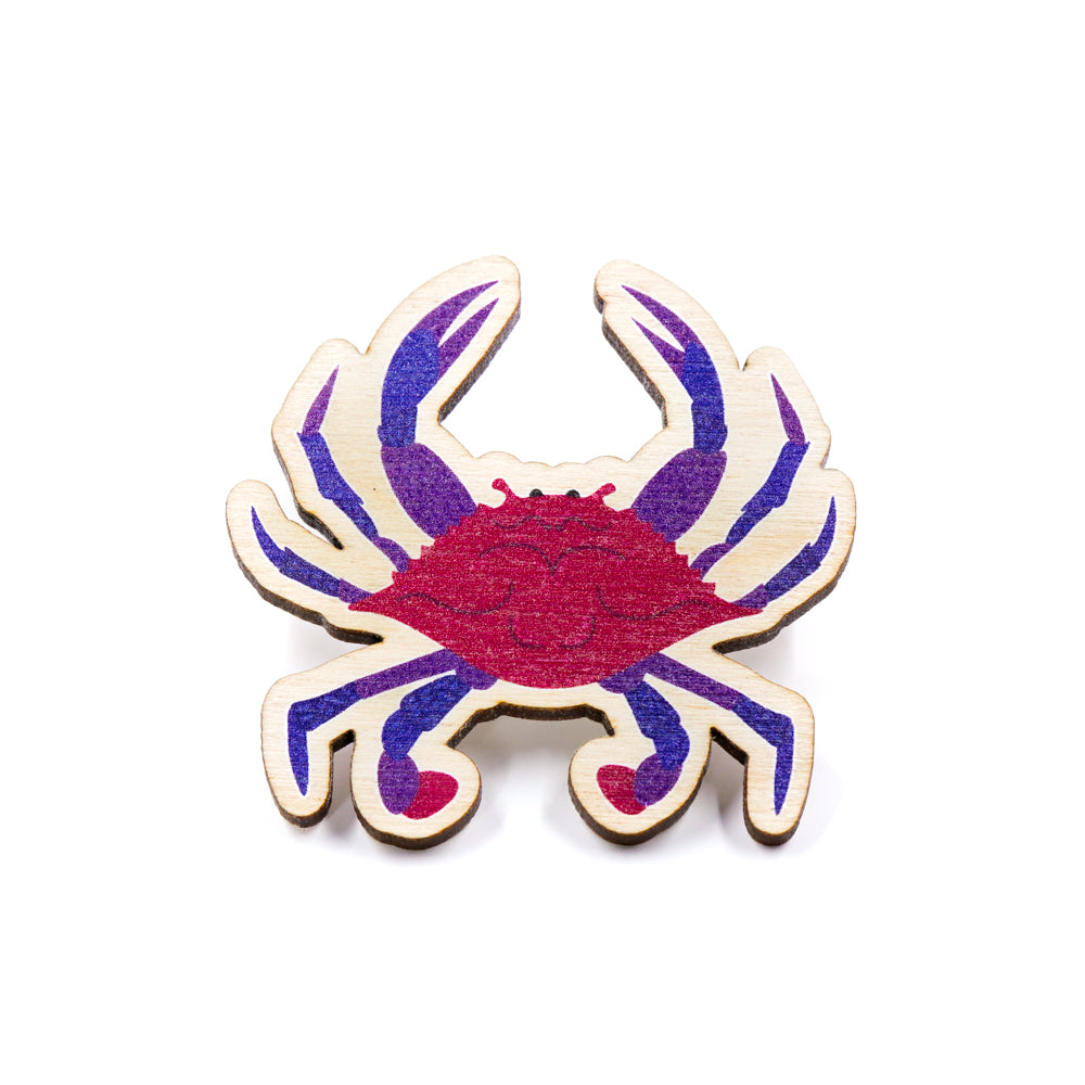 Pride Crab Wooden Pins