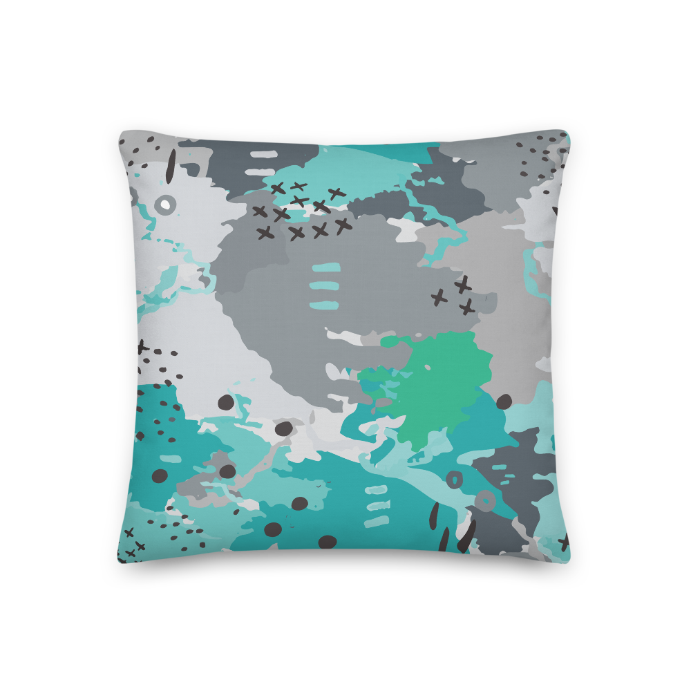 Abstract Experiment #001 Pillow