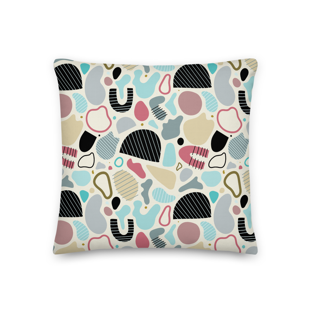 Abstract Shapes #001 Pillow - Sandstrorm