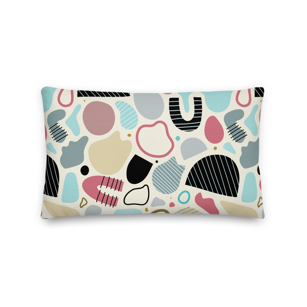 Abstract Shapes #001 Pillow - Sandstrorm