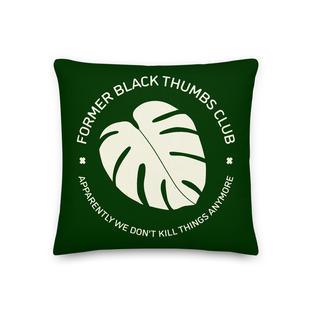 Former Black Thumbs Club Pillow