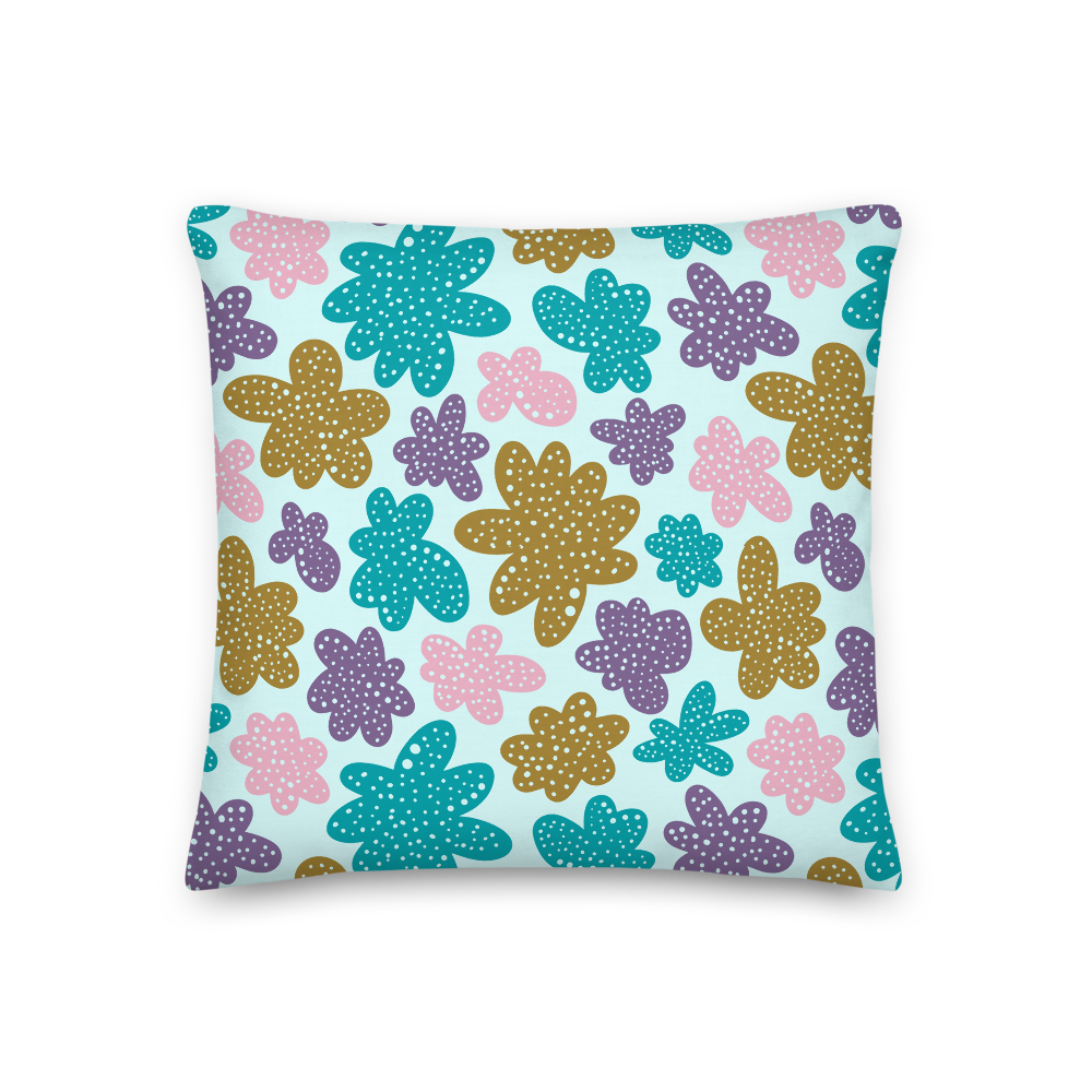 Abstract Flowers Pillow