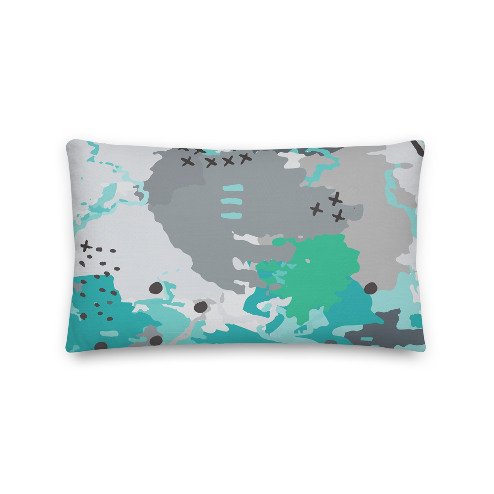 Abstract Experiment #001 Pillow