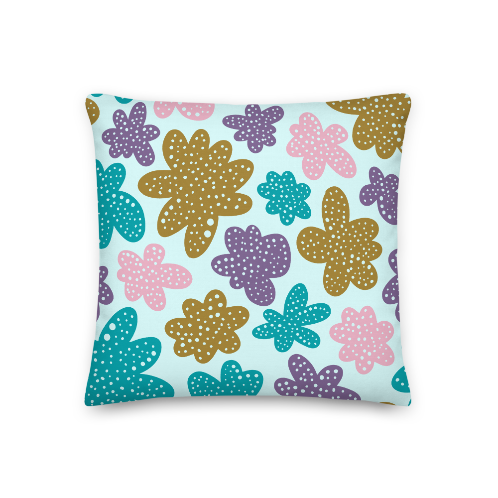 Abstract Flowers Pillow