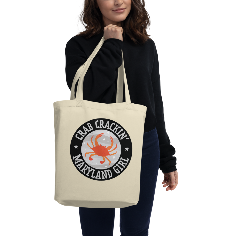 Crab Crackin' Maryland Girl Eco Tote Bag