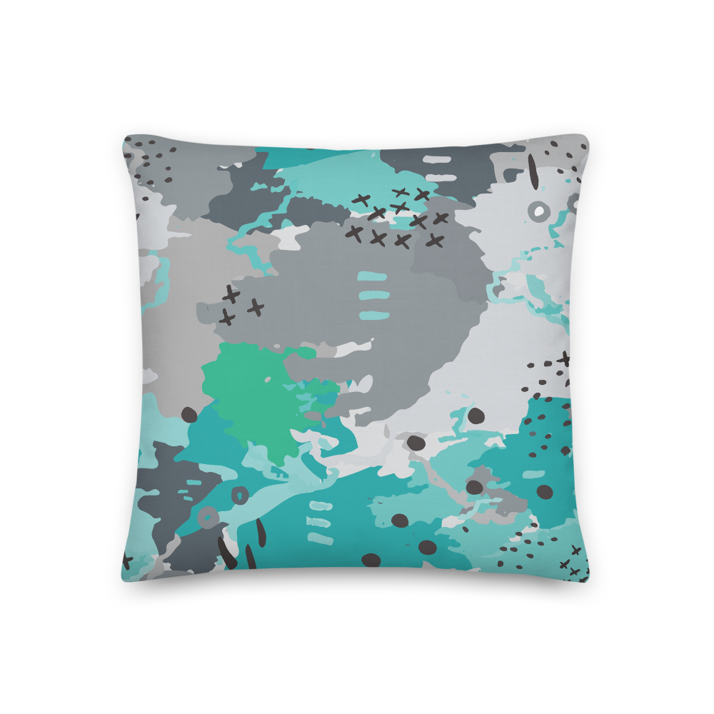 Abstract Experiment #001 Pillow