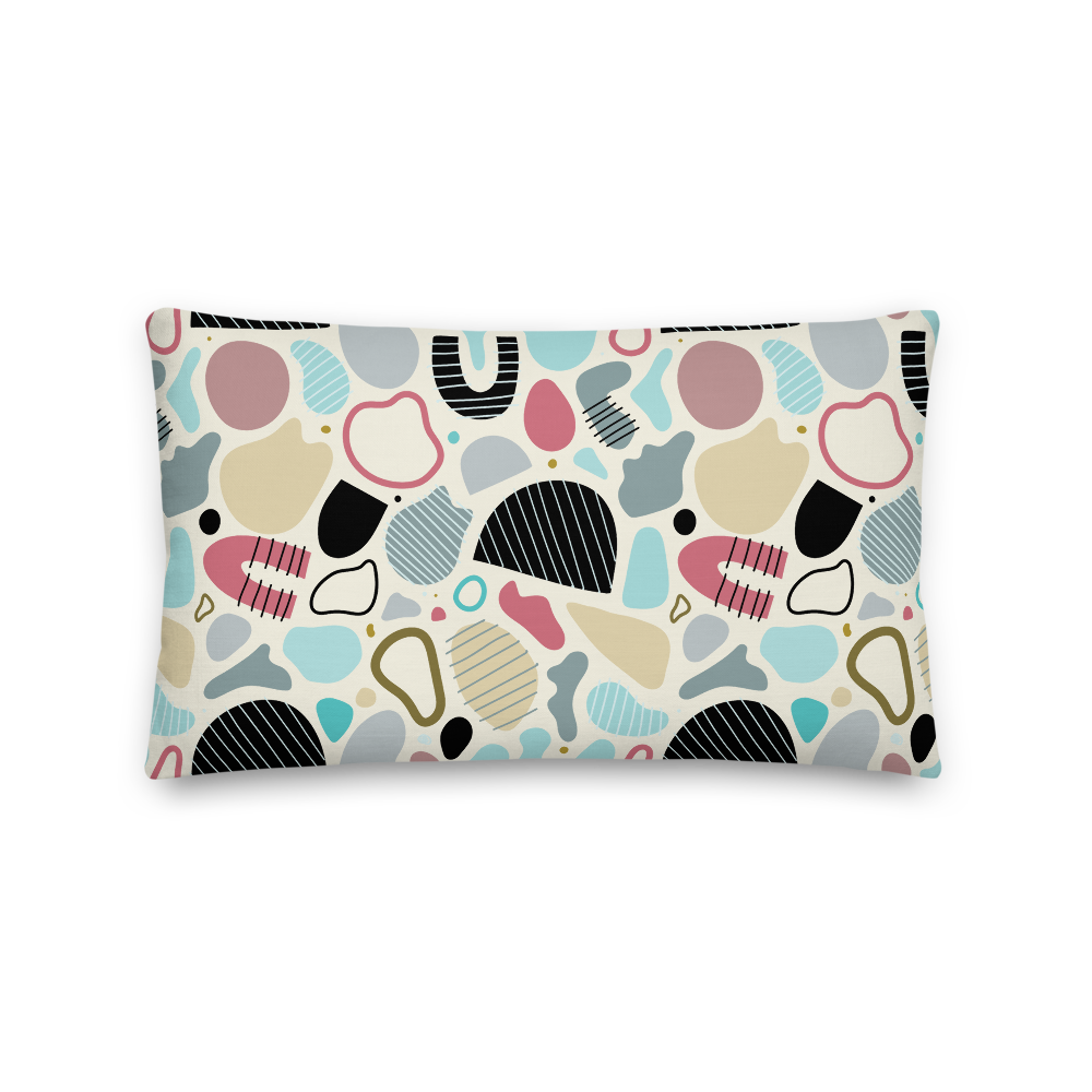 Abstract Shapes #001 Pillow - Sandstrorm