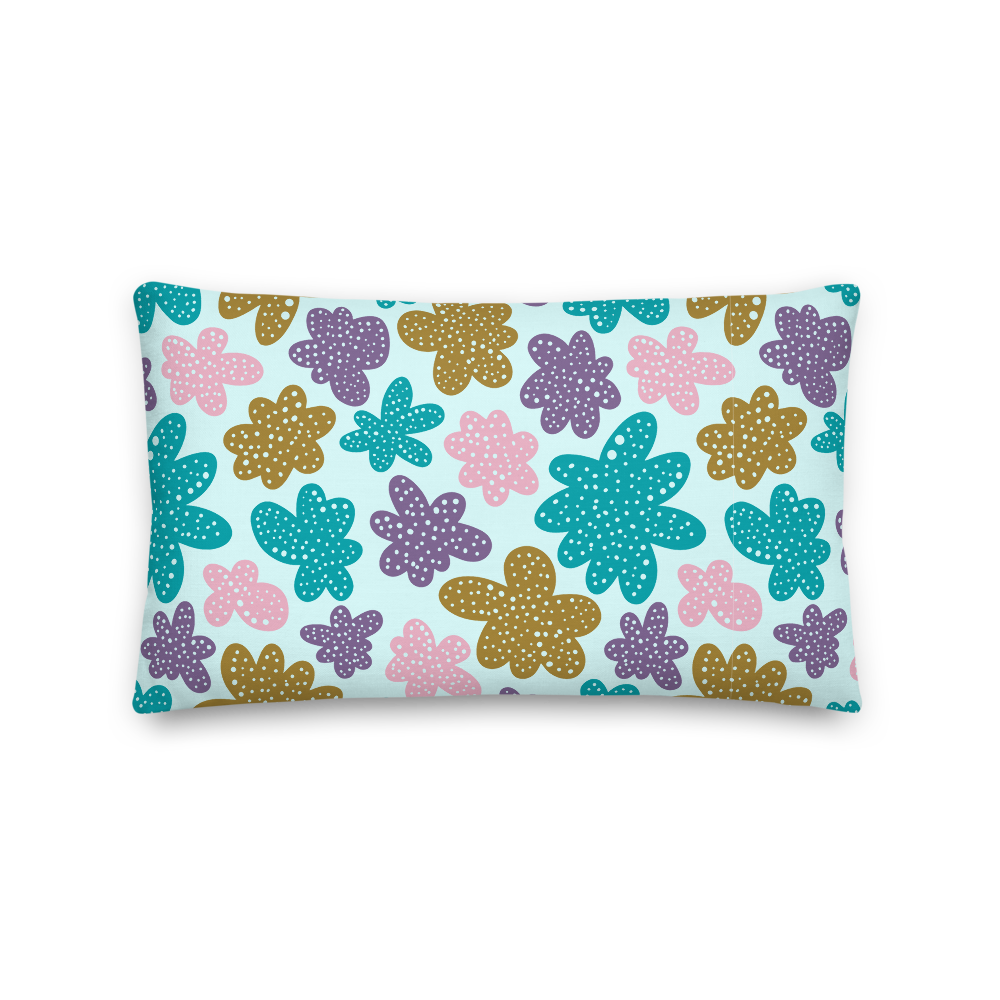 Abstract Flowers Pillow