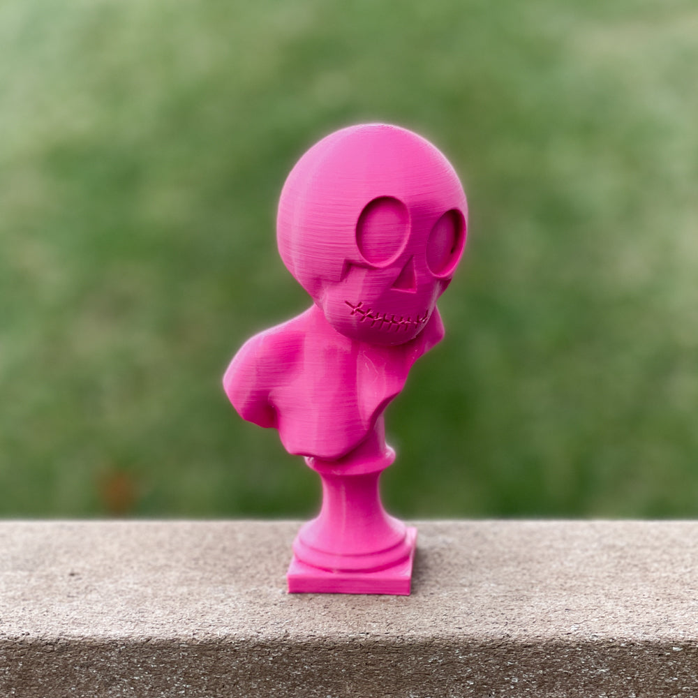 3D Printed Shy Skully Statue - MADE TO ORDER