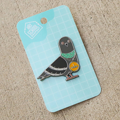 "The Pigeon Who Really Tried" Hard Enamel Pin