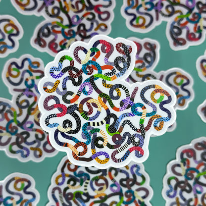 Squiggle "Moody" Vinyl Sticker