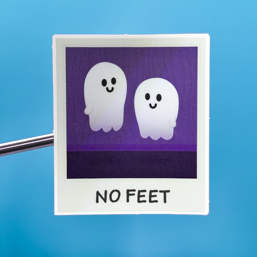 No Feet Vinyl Sticker