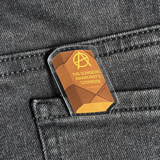 The Dungeon Anarchists Cookbook Acrylic Pins