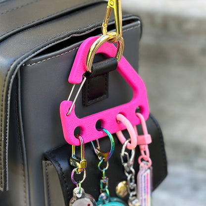 Keychain Collector Carabiner - Bright Pink