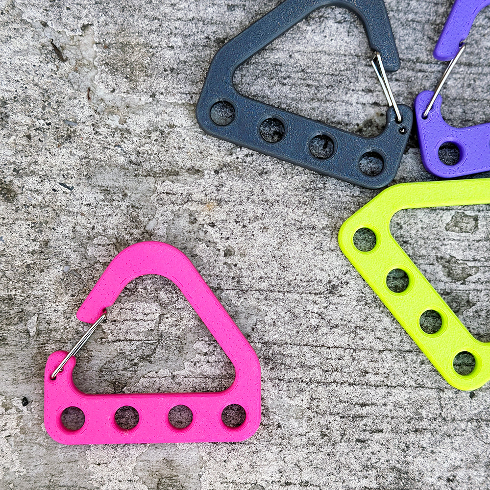 Keychain Collector Carabiner - Bright Pink