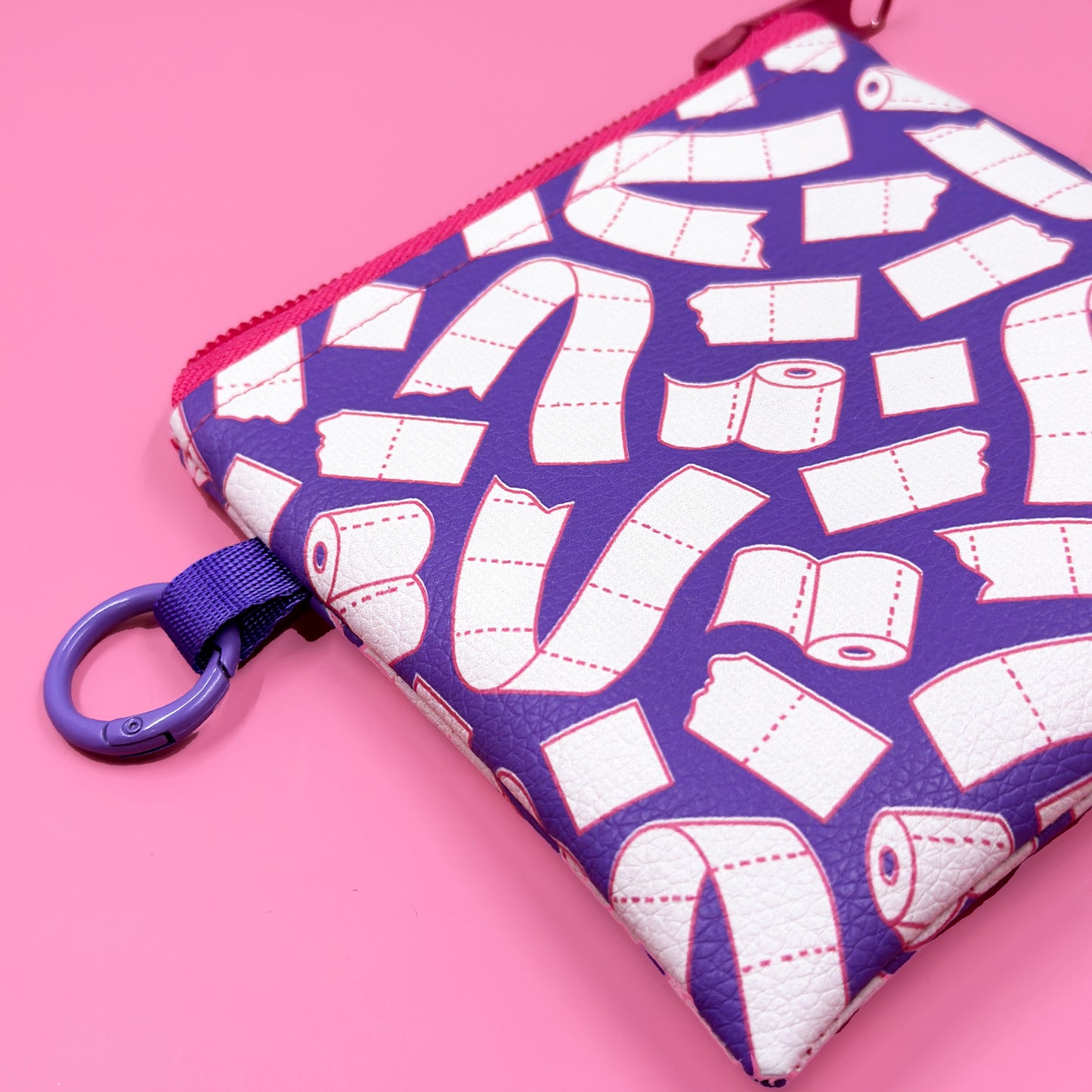 Toilet Paper Keychain Pouch