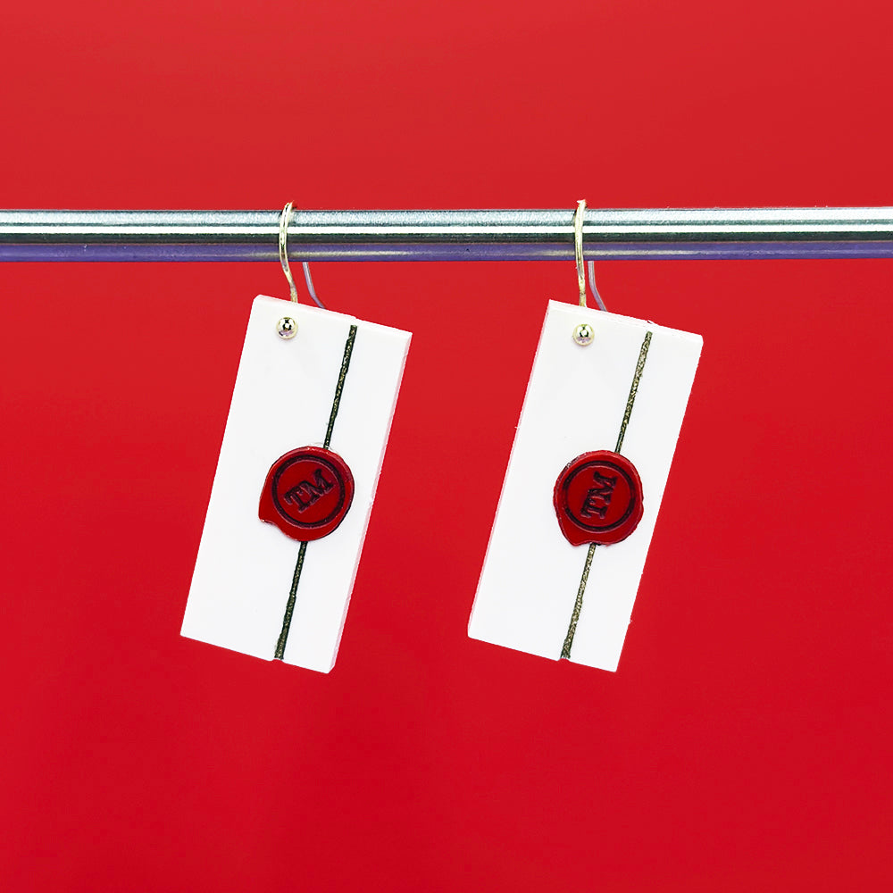 Task Envelope Hanging Earrings