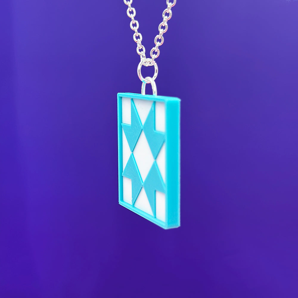 Quilty Necklace - Teal