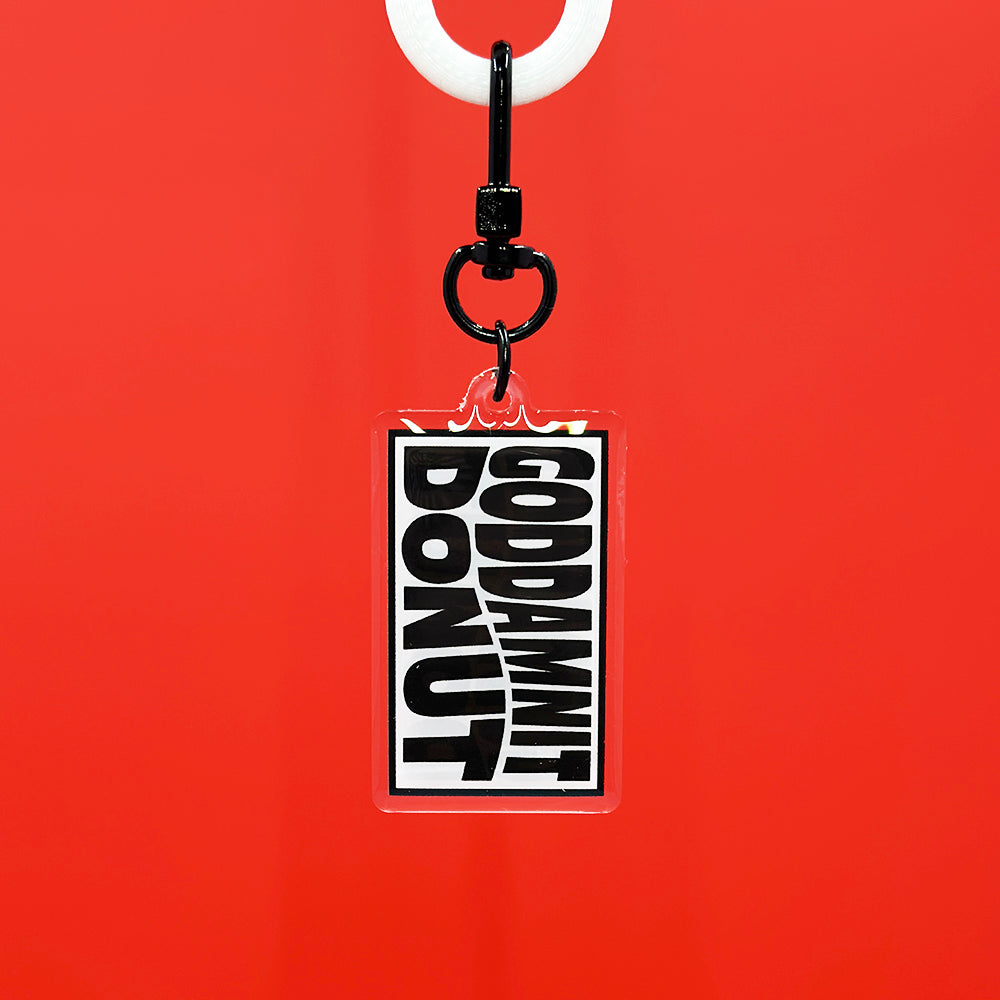 Goddamnit Donut Acrylic Keychain