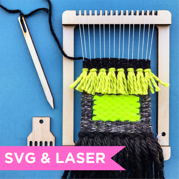 DIGITAL DOWNLOAD - Weaving Loom SVG Laser File - TWO sizes