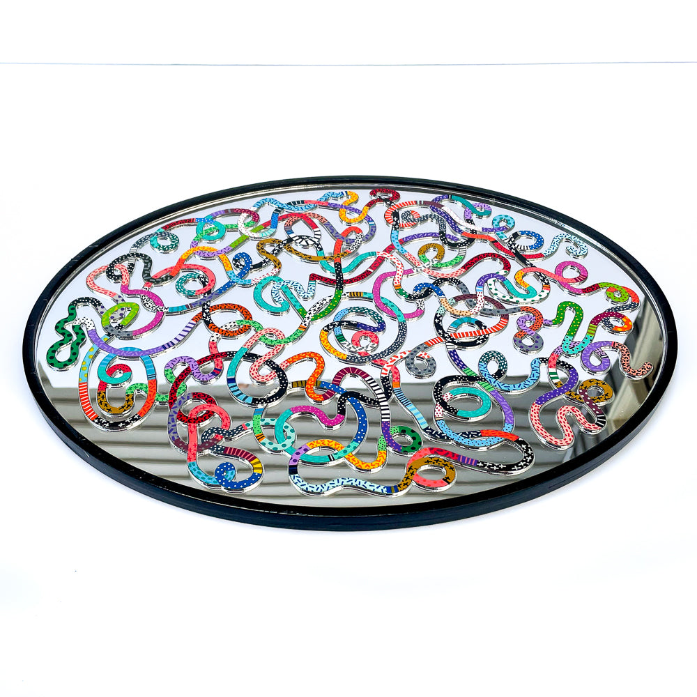 "Soul Mirror" Squiggle Painting