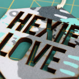 Hexie Love Wall Hanging - Abstract Experiment #001