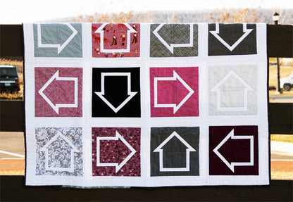 Which Way is Up? 8" Quilt Block - Paper Pieced PDF PATTERN
