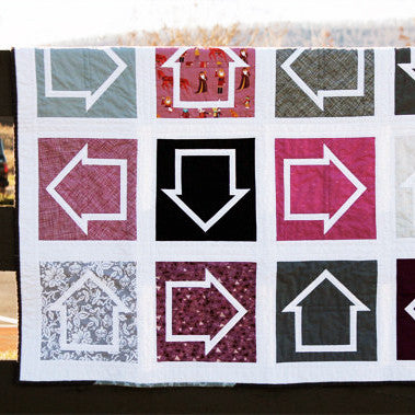 Which Way is Up? 8" Quilt Block - Paper Pieced PDF PATTERN