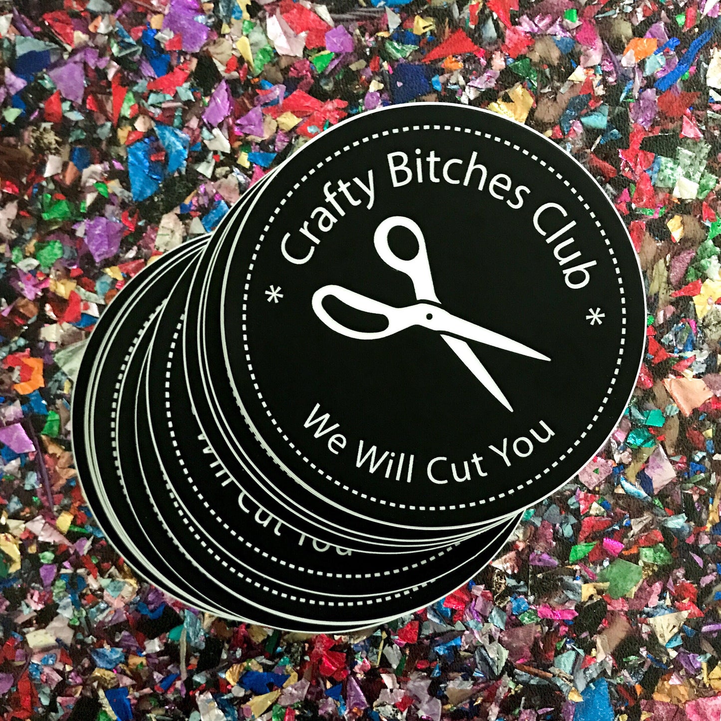 Crafty Bitches Club Vinyl Sticker
