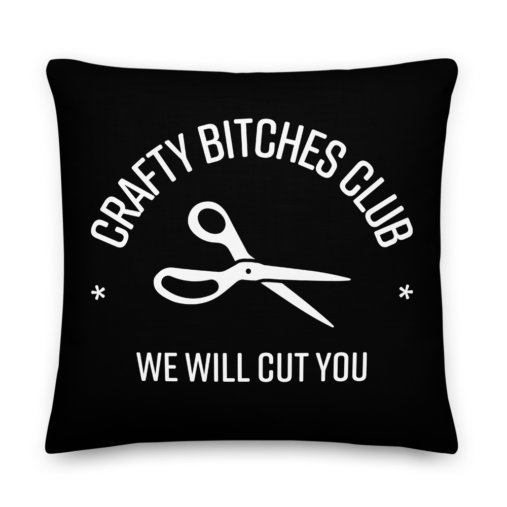 Crafty Bitches Club Pillow