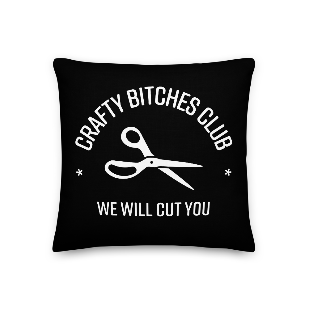 Crafty Bitches Club Pillow